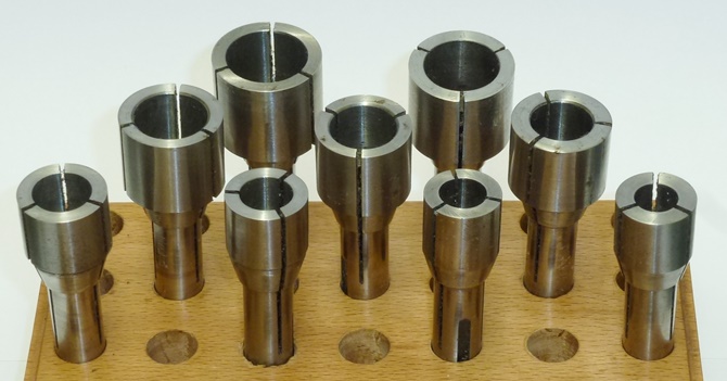 SET of 9 10mm EXTENDED NOSE PUTRA COLLETS